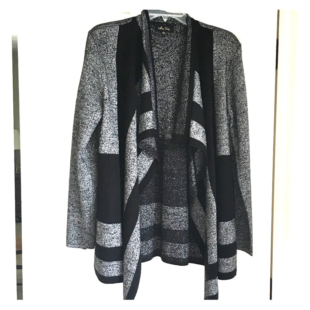 Black and silver sweater